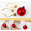 Christmas baubles shatterproof 100 pcs red white 5