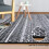 Haperlare Boho Geometric Chenille Area Rug 3x3 Ft Round 3