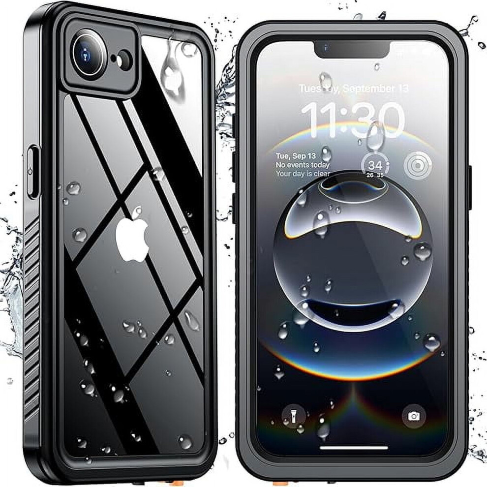 Iphone 16E Case /Clear Waterproof Ip68 Military Black 962029497301
