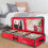 Christmas storage rack under bed with lids for wrapping 2