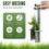 Bulb Planter Tool with Soil Release, Depth Markings for Flowers, Vegetables, Seedlings 3