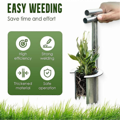 Bulb Planter Tool with Soil Release, Depth Markings for Flowers, Vegetables, Seedlings 2
