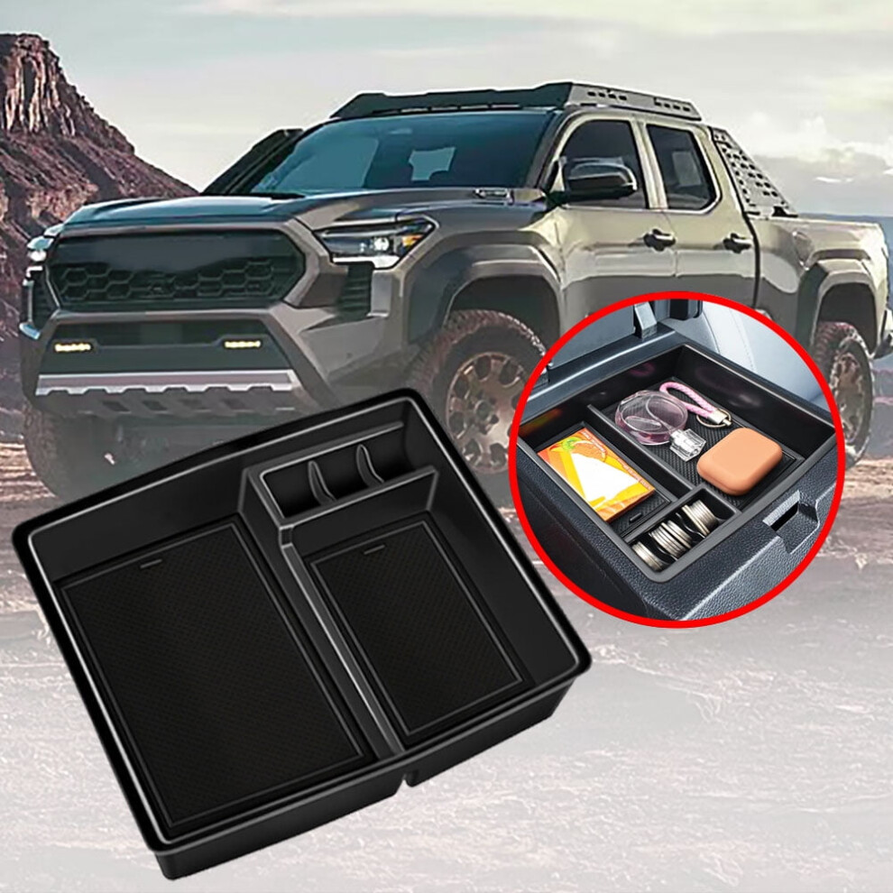 Toyota Tacoma 2024 Center Console Organizer Tray Black 9058772269614