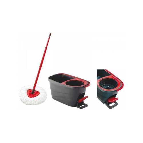 Κιτ πλύσης VILEDA Turbo Smart System. Σφουγγαρίστρα + κουβάς. Φυγοκεντρικό σύστημα σ