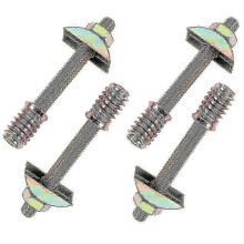 4 Pack M8 X 100mm Furniture Fittings - Half Moon Connectors - Spacer Washers