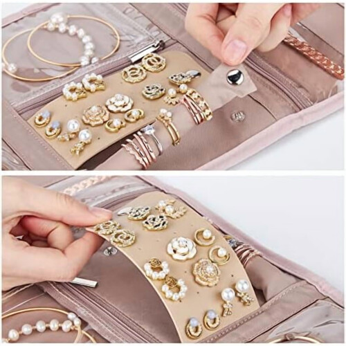 Foldable Travel Jewelry Organizer Roll 1