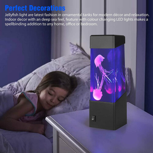 Mini medúza LED éjszakai fényű akvárium 1