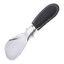 1238cm Professional Foldable Stainless Steel Shoe Horn Long Shoespooner Spoon