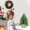 Mini Christmas Tree with Wooden Base 12 Inches 5
