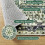 Dark Green Boho Area Rug 4x6 ft Polyester Rubber-Backed 4