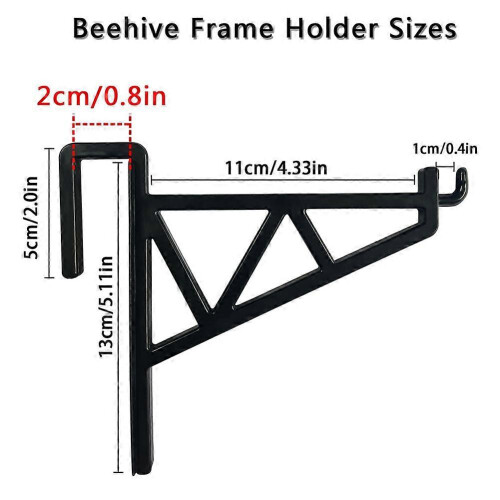 Beekeeping Hive Frame Holder, Plastic Hive Stand & Clip for Inspecting and Transferring Honeycomb Frames 1
