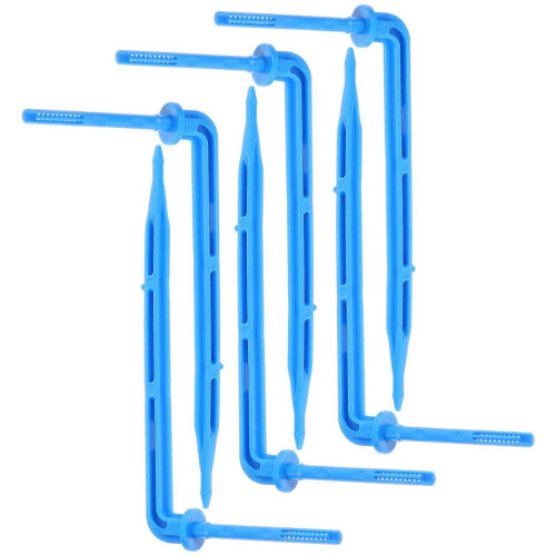 Indoor Plant Drip Irrigation Stakes, Automatic Watering System for Pots, 100-Pack Blue Plastic Drip Stakes 1