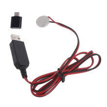 CR2032 3V dummy-batterikabel med USB-C-adapter