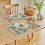 Set van 4 linnen placemats, hittebestendig en wasbaar. 5