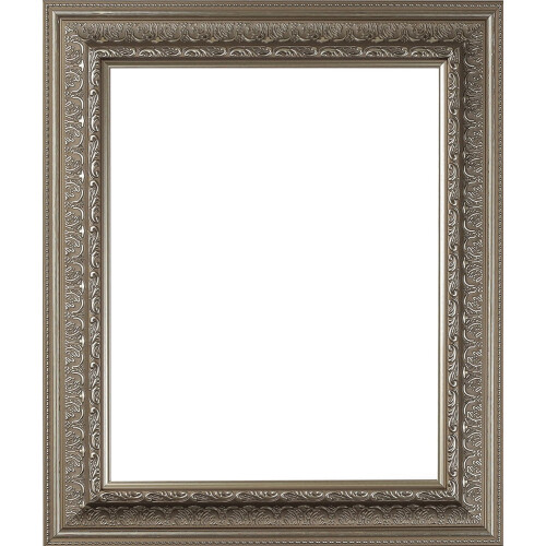 Polystyrene classic picture frame silver 10x13 1