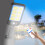 Luminária de parede solar LED com sensor de movimento, 3 modos, IP65 2