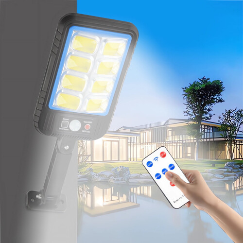 Luminária de parede solar LED com sensor de movimento, 3 modos, IP65 1