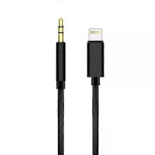 Lightning to 3.5mm AUX Audio Car Music Cable for iPhone Black