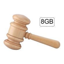 Wooden Hammer Shape Data Storage USB 2.0 Flash Drive U Memory Disk Compatible USB1.1(8GB)