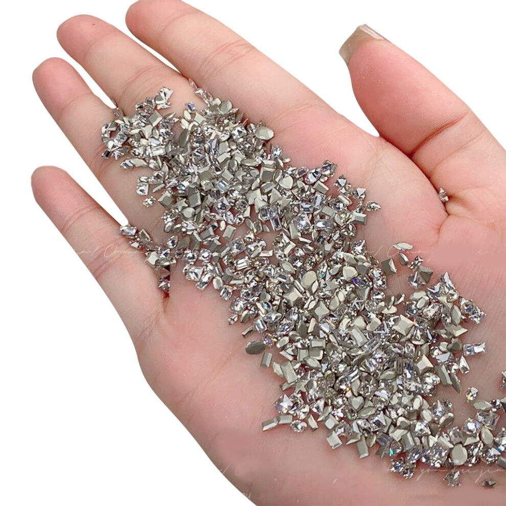 50x Irregular Glass Crystal Nail Rhinestones