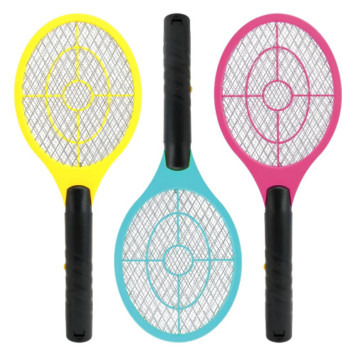 Electric Fly Zapper Racket – 3-Layer Grid, Battery-Powered 1