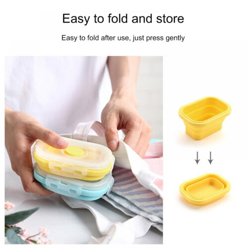 Silicone Food Containers 5 oz 4-Pack Stackable 1
