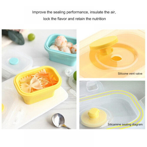 Silicone Food Containers 5 oz 4-Pack Stackable 2