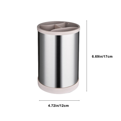 Stainless Steel Rotatable Kitchen Utensil Holder 2