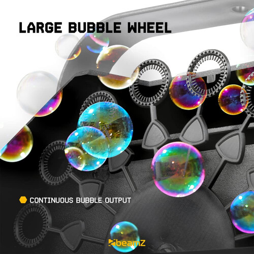 BeamZ B500 Bubble Machine with Fluid - High Output DJ Bubble Blowing M 1