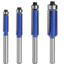 4pcs 6mm Shank Bearing Router Bits for Precision Wood Trimming