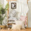 Ensemble de 2 housses de coussin lombaire en coton rayé avec franges 5