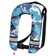 Adult Auto & Manual Inflatable Life Vest Sky Blue