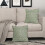 Fodere per cuscini floreali verde salvia, 45x45 cm, set da 2 3