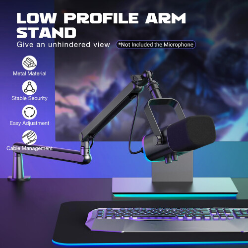 FIFINE FIFINE BM88 Low Profile Microphone Boom Arm Stand 1