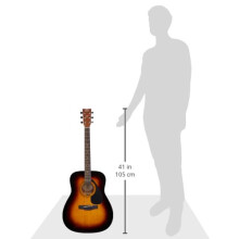 Yamaha F310 – Full Size Steel String Acoustic Guitar – Traditional Western Body – Tobacco Brown Sunburst