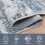 Tapis abstrait lavable 8x10 avec envers en caoutchouc 4
