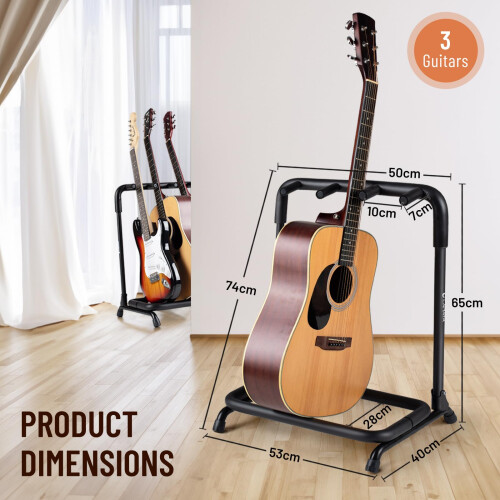 CAHAYA Guitar Stand Multiple Guitar Display Rack Folding Acoustic Guit 1
