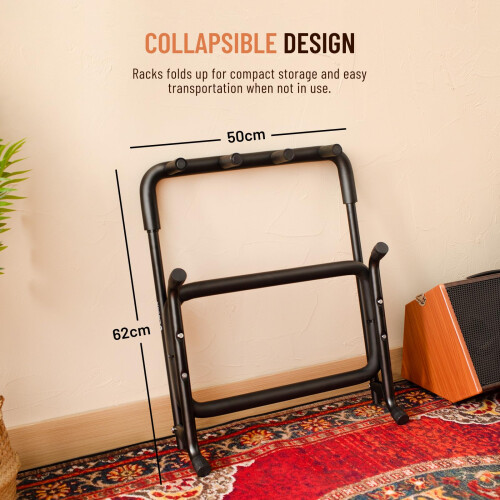 CAHAYA Guitar Stand Multiple Guitar Display Rack Folding Acoustic Guit 2