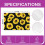 Sonnenblumen-Tischsets, 4er-Set, 30 x 45 cm, Polyester 4