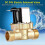 Brass 1/2" Water Solenoid Valve DC 24V Normally Closed for Flow Control 2