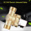 Brass 1/2" Water Solenoid Valve DC 24V Normally Closed for Flow Control 3