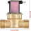 Brass 1/2" Water Solenoid Valve DC 24V Normally Closed for Flow Control 5