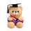PhD Graduation Teddy Bear 7.1 Inch Plush with Cap 2