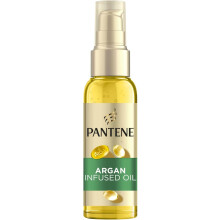 Pantene Pro-V Smooth & Sleek Argan Infused Hair Oil 100ml for Frizzy, Dull Hair, Daily Leave In Nourishing Oil, Tames Frizz,
