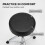 RockJam DP-001 Adjustable Drum Throne, Padded Folding Drum Stool, Black 5