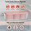MGEZCOO silicone ice cube tray with lid, 3-compartment 2