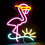 Letreiro de LED Neon Flamingo Ajustável com Alimentação USB 4