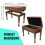 FILISITE Adjustable Height Piano Bench with Storage, Solid Wood Duet Keyboard St 4