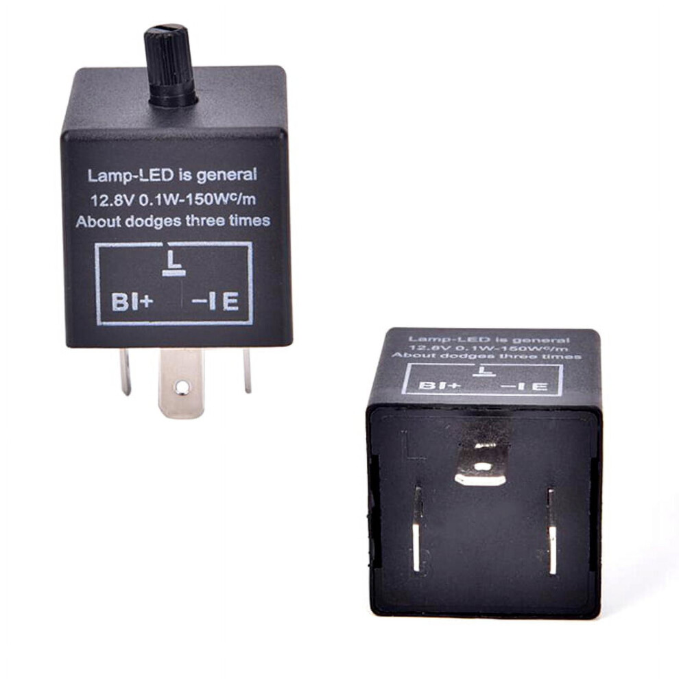 12V Led Adjustable Car Flasher Relay 3-Pin Cf13 962029803874