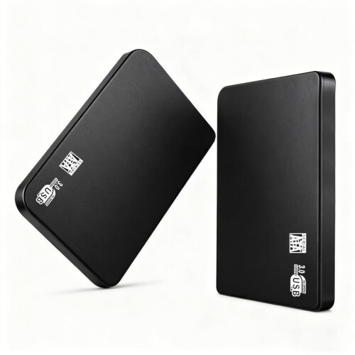 25TB ekstern harddisk USB 3.0 sort bærbar
